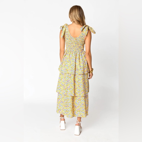 NEW Buddy Love DREW TIERED MIDI DRESS - SUNNY HUNNY - Picture 5 of 7